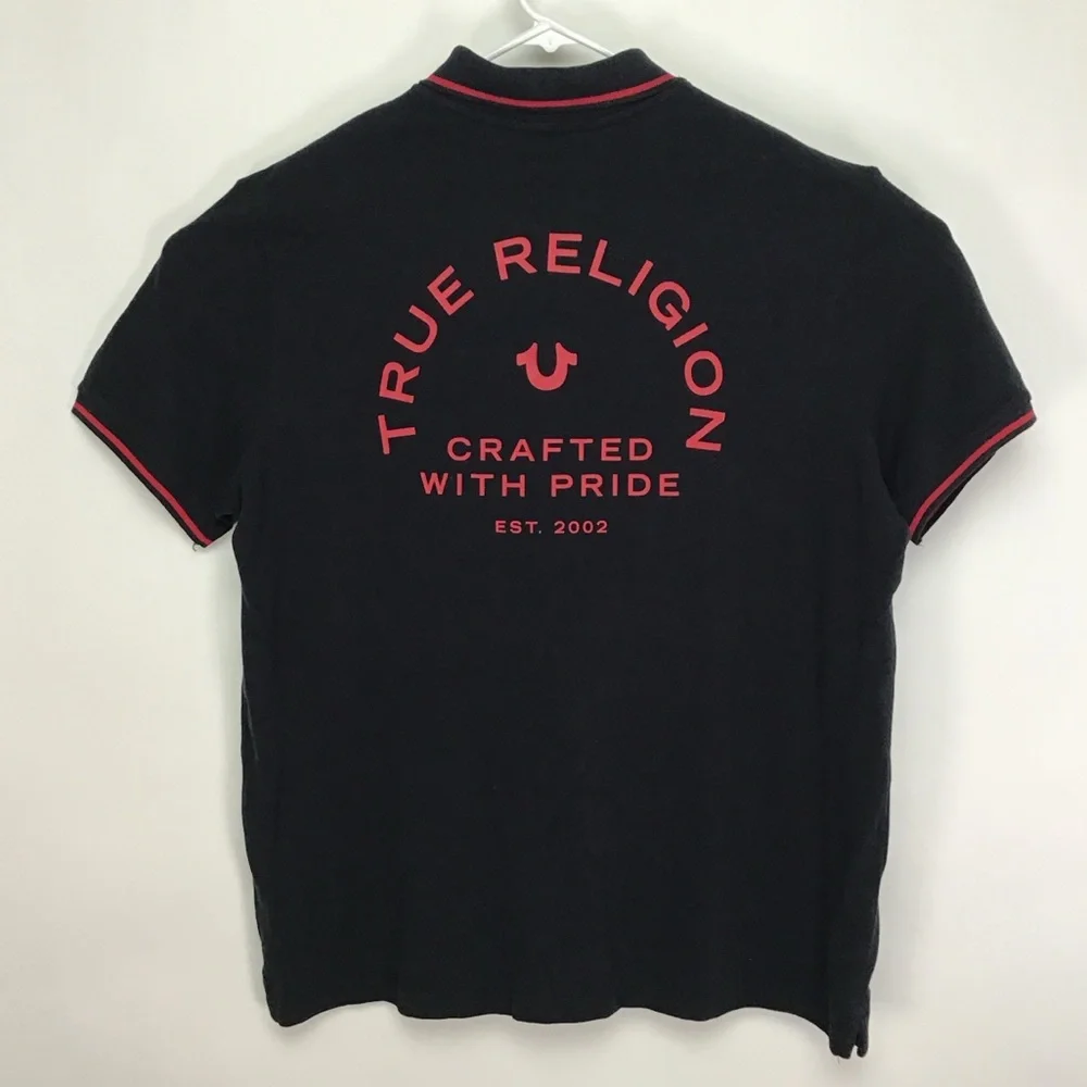 True Religion men’s short sleeve polo shirt 2XL